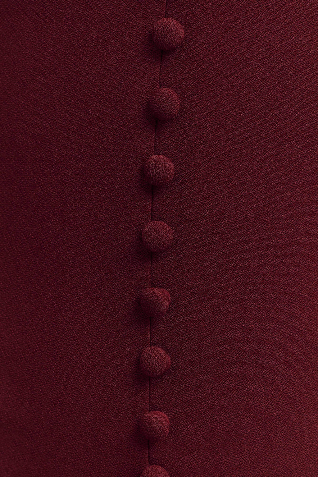 Annita Crepe Halter Midi Dress - Merlot