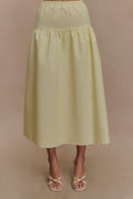Amirah Midi Skirt - Lemon
