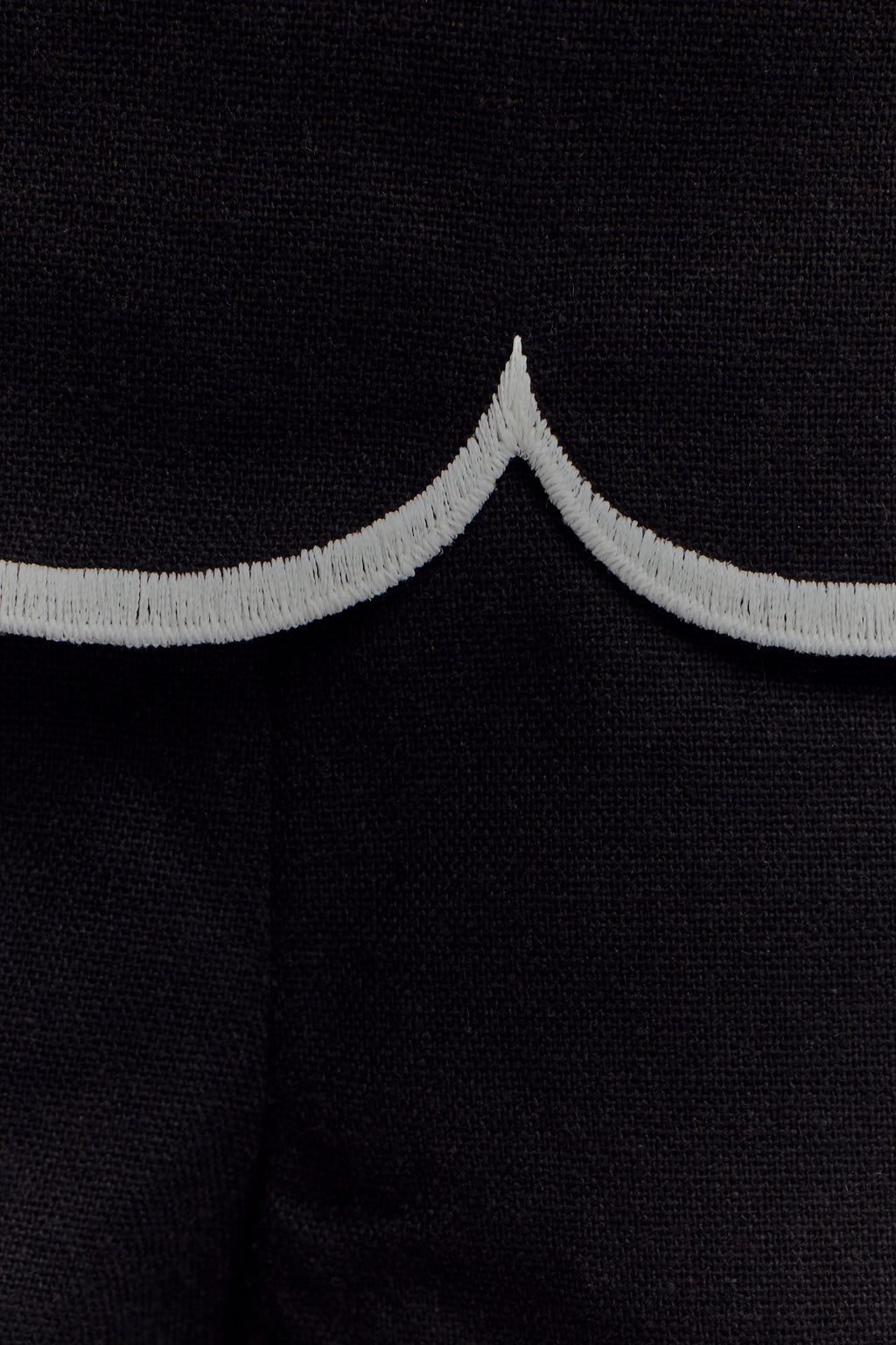 Judith Scallop Shorts - Black