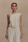 Violeta Asymmetric Top - Ivory