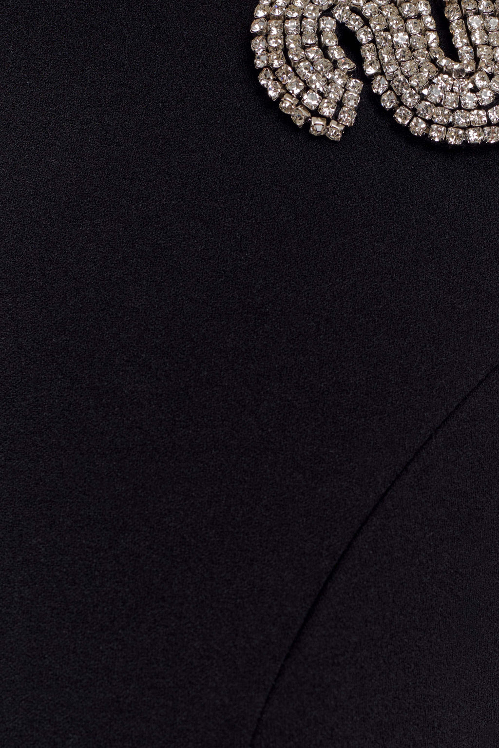 Lorde Embellished Crepe Maxi Dress - Black
