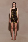 Ayana Cross Back Mini Dress - Velvet Burnout