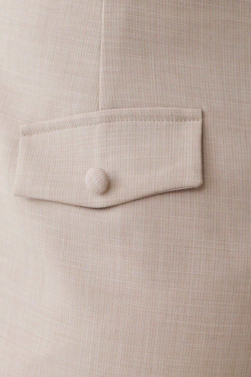Solenne Suiting Shorts - Natural Marle
