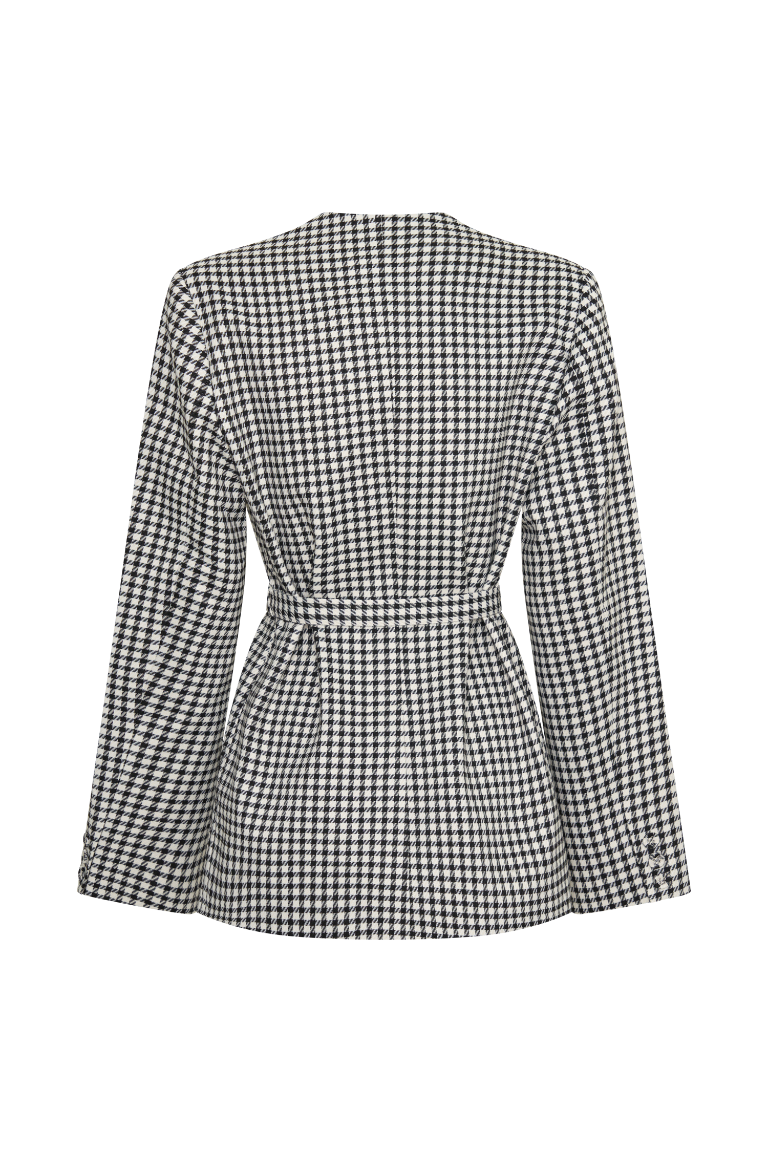 Darcie Drop Shoulder Suiting Blazer - Houndstooth